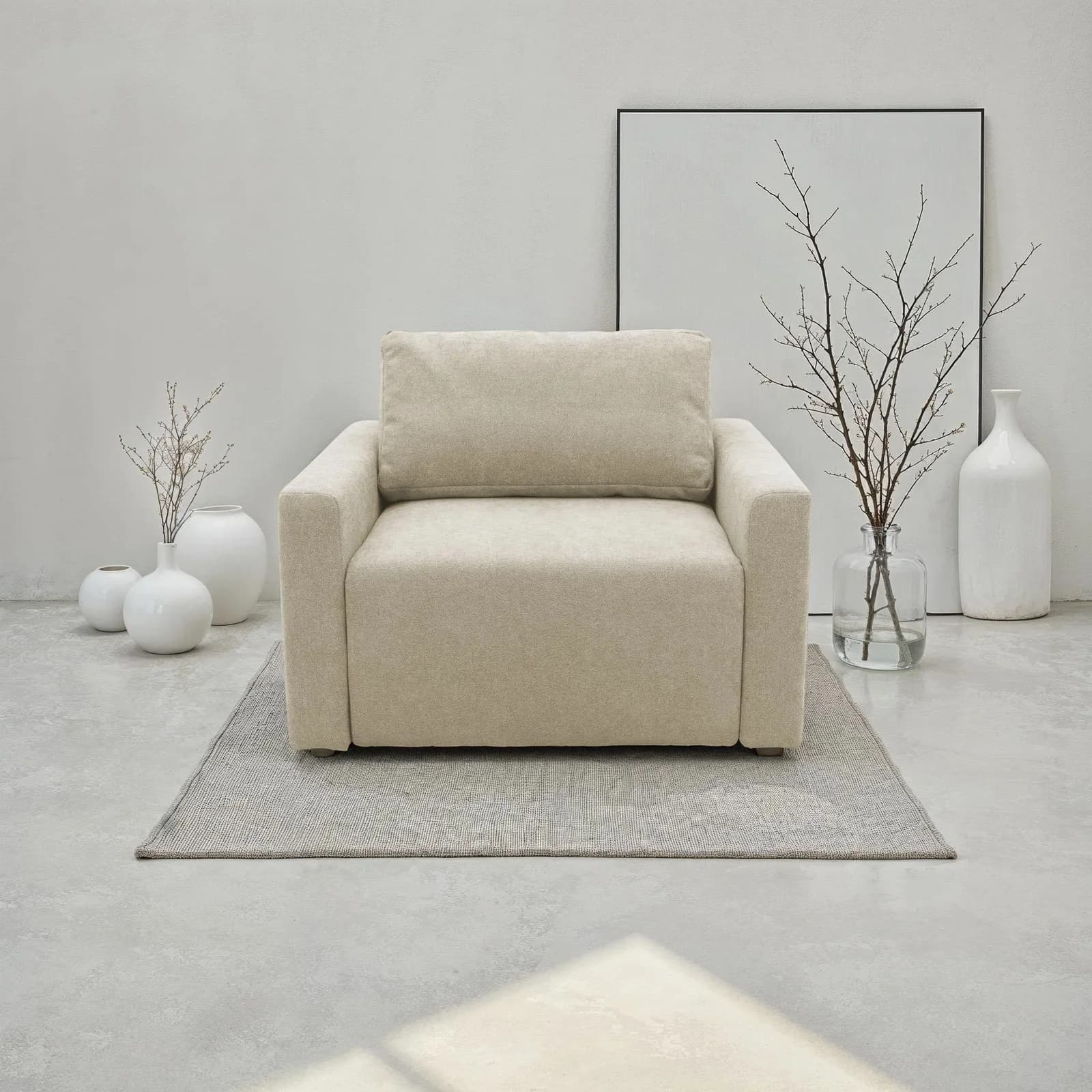 Sessel DOMO COLLECTION Sintra Ausklappbar Beige