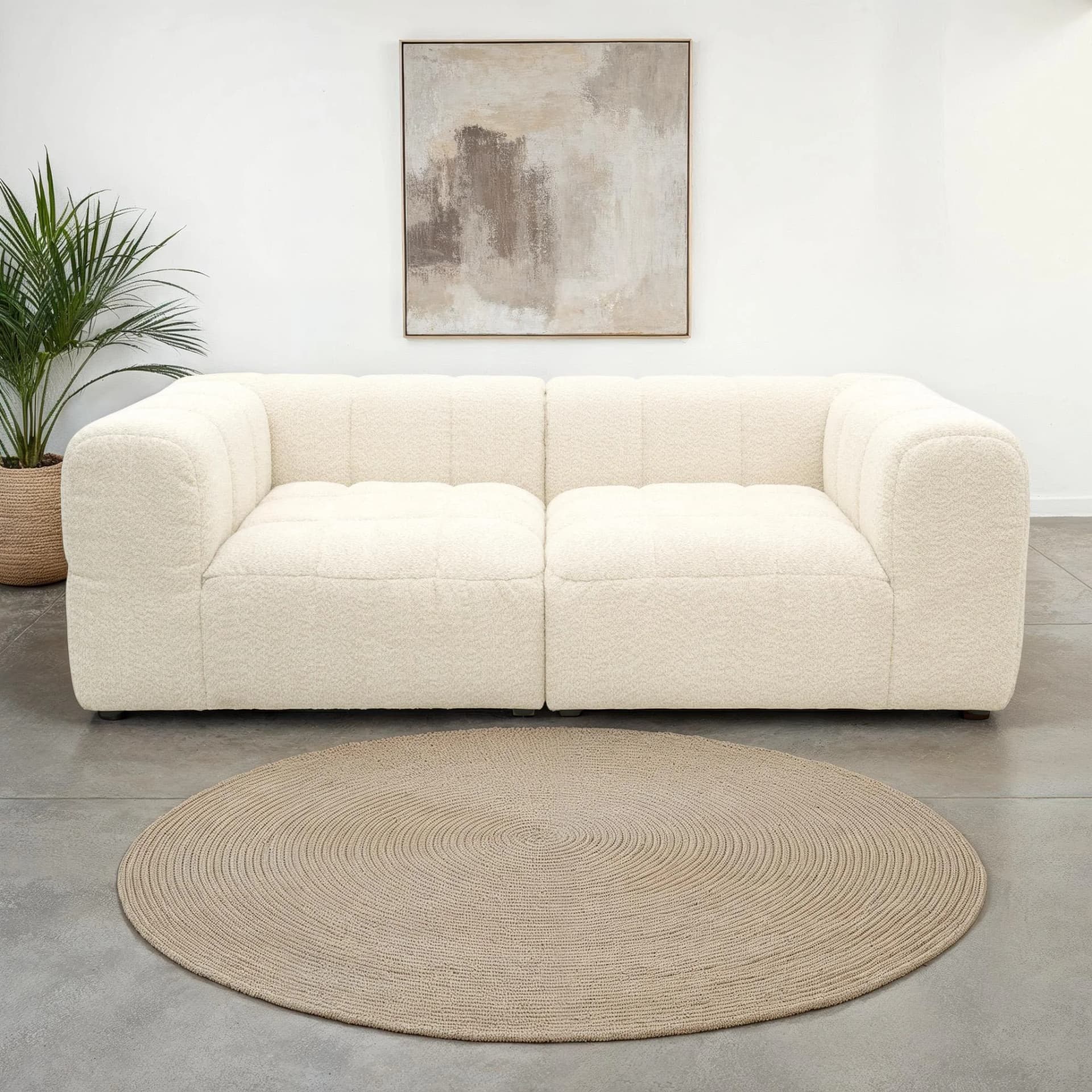 Big-Sofa DOMO COLLECTION Ghent Megasofa 2-Sitzer Creme