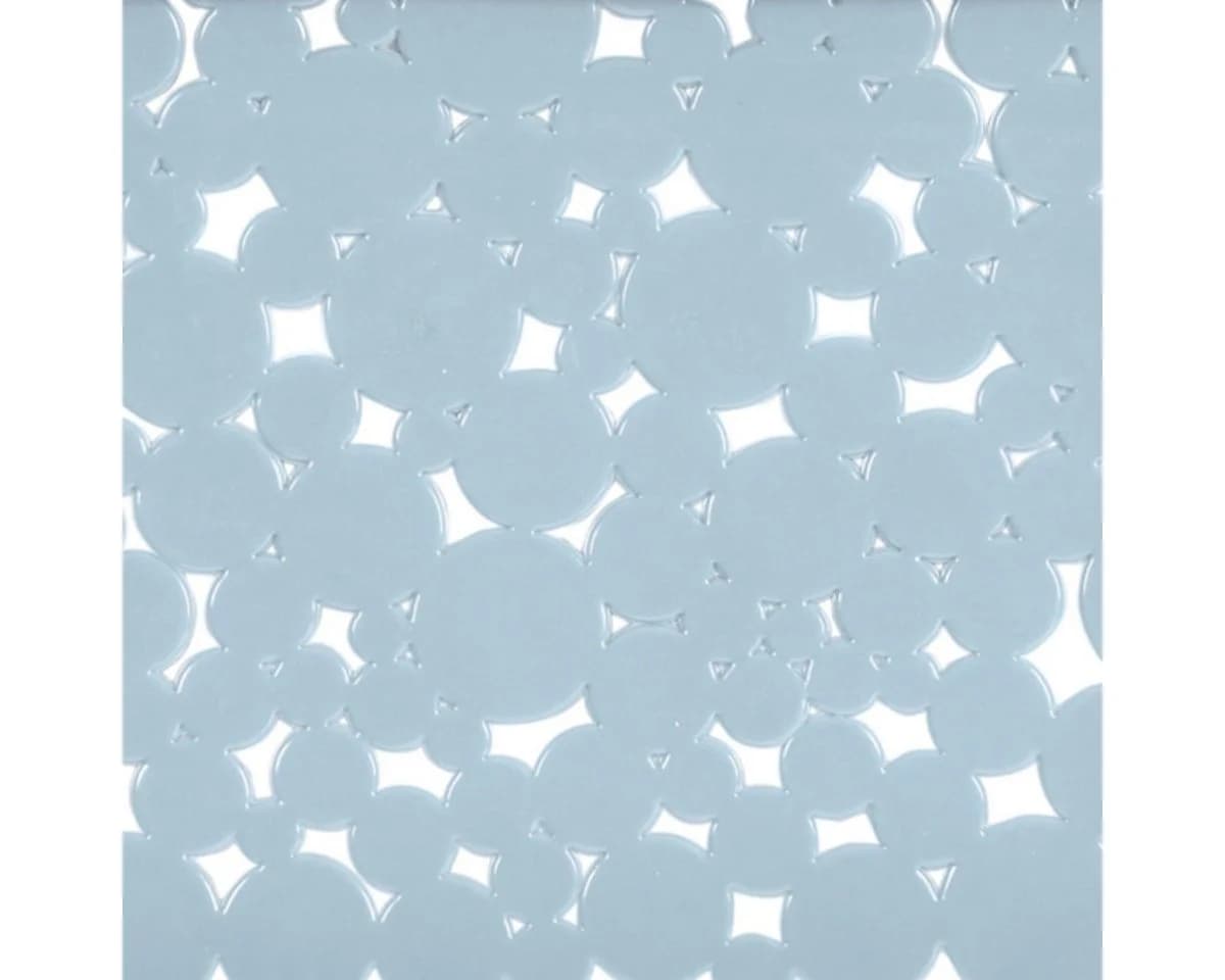 Macosa Home Spülbeckeneinlage Blau Blumen Kunststoff Matte