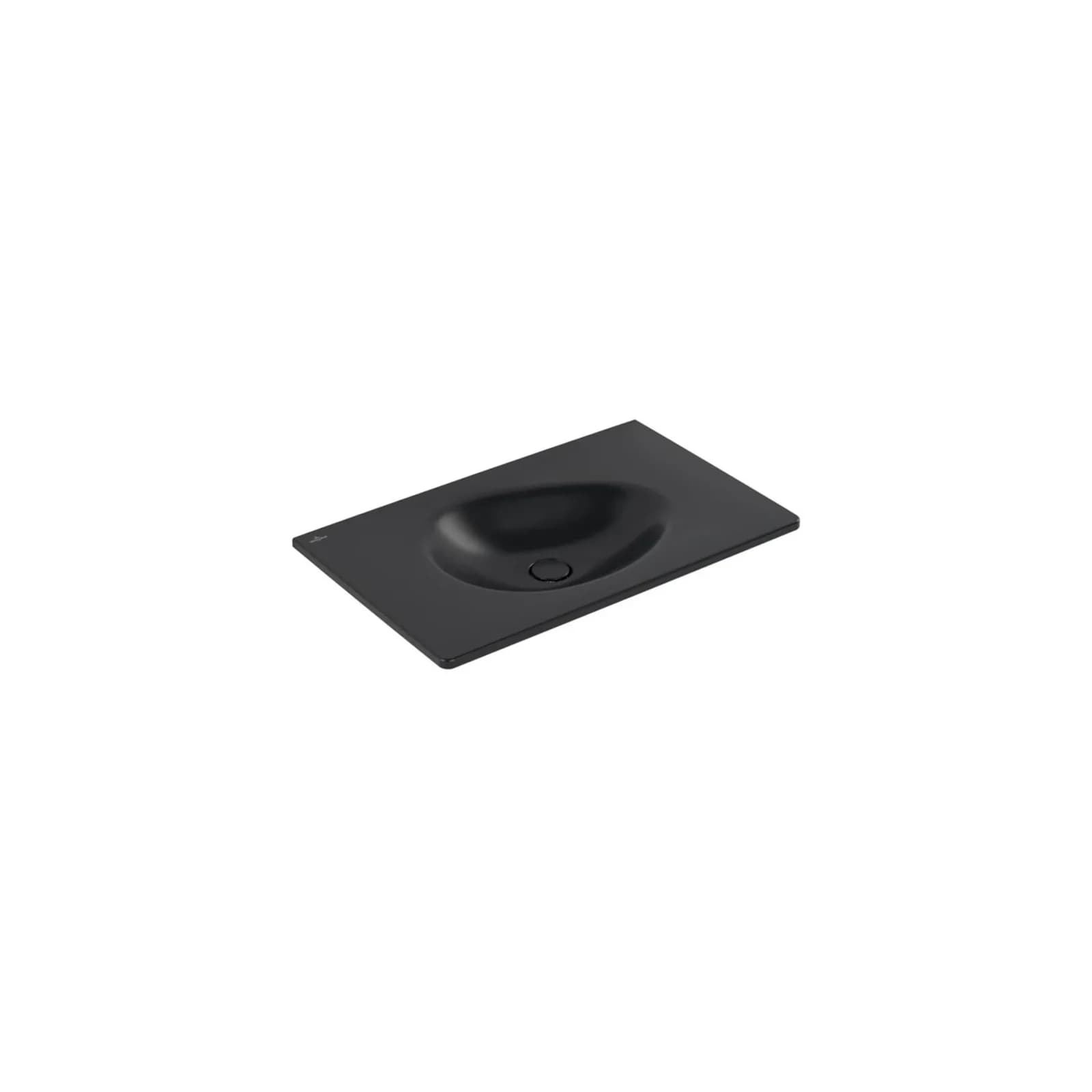 Villeroy und Boch Antao Schrankwaschtisch 80x50cm Eckig Ohne Überlauf Pure Black C-plus