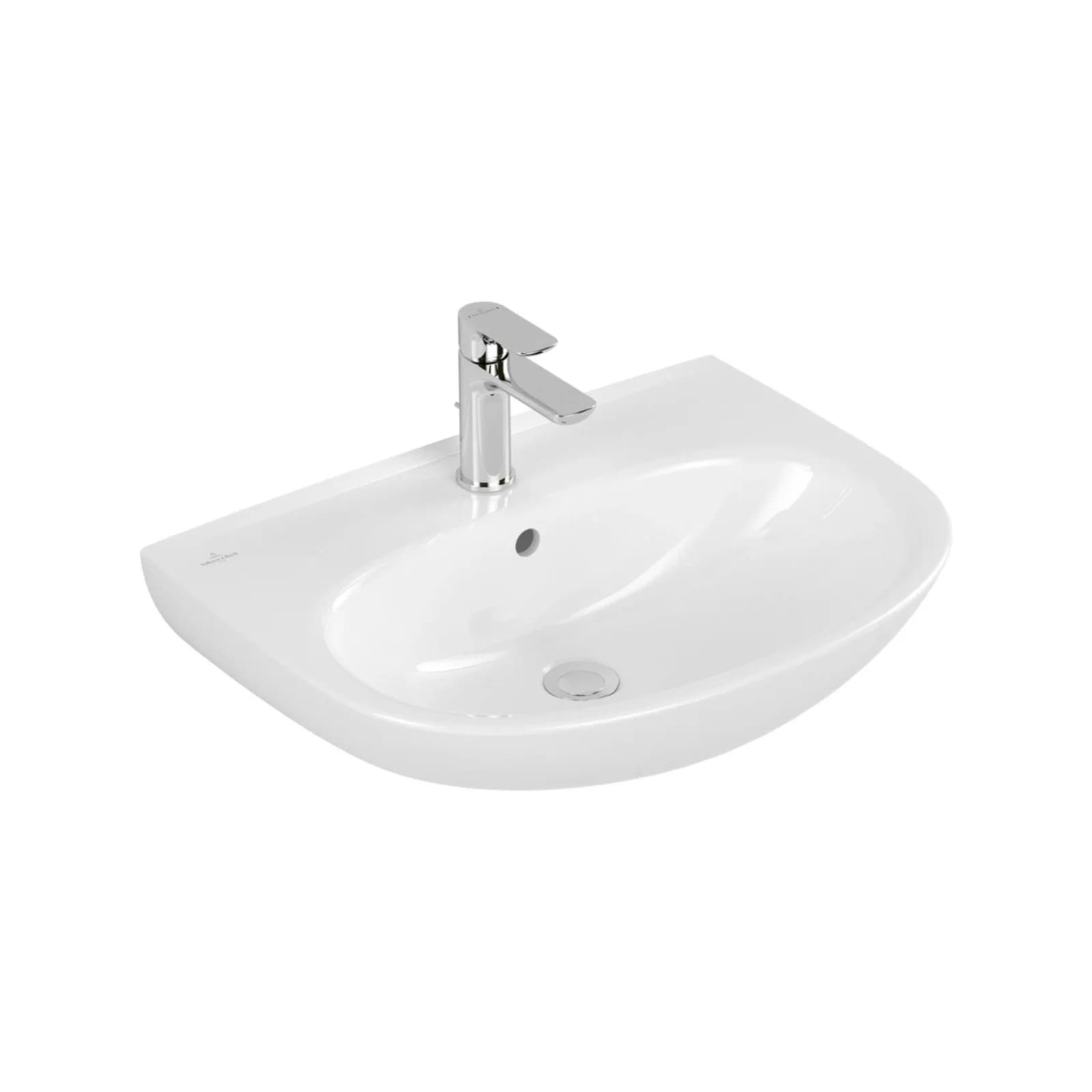 Villeroy & Boch Waschbecken O.novo 600x460mm Oval Weiß CeramicPlus