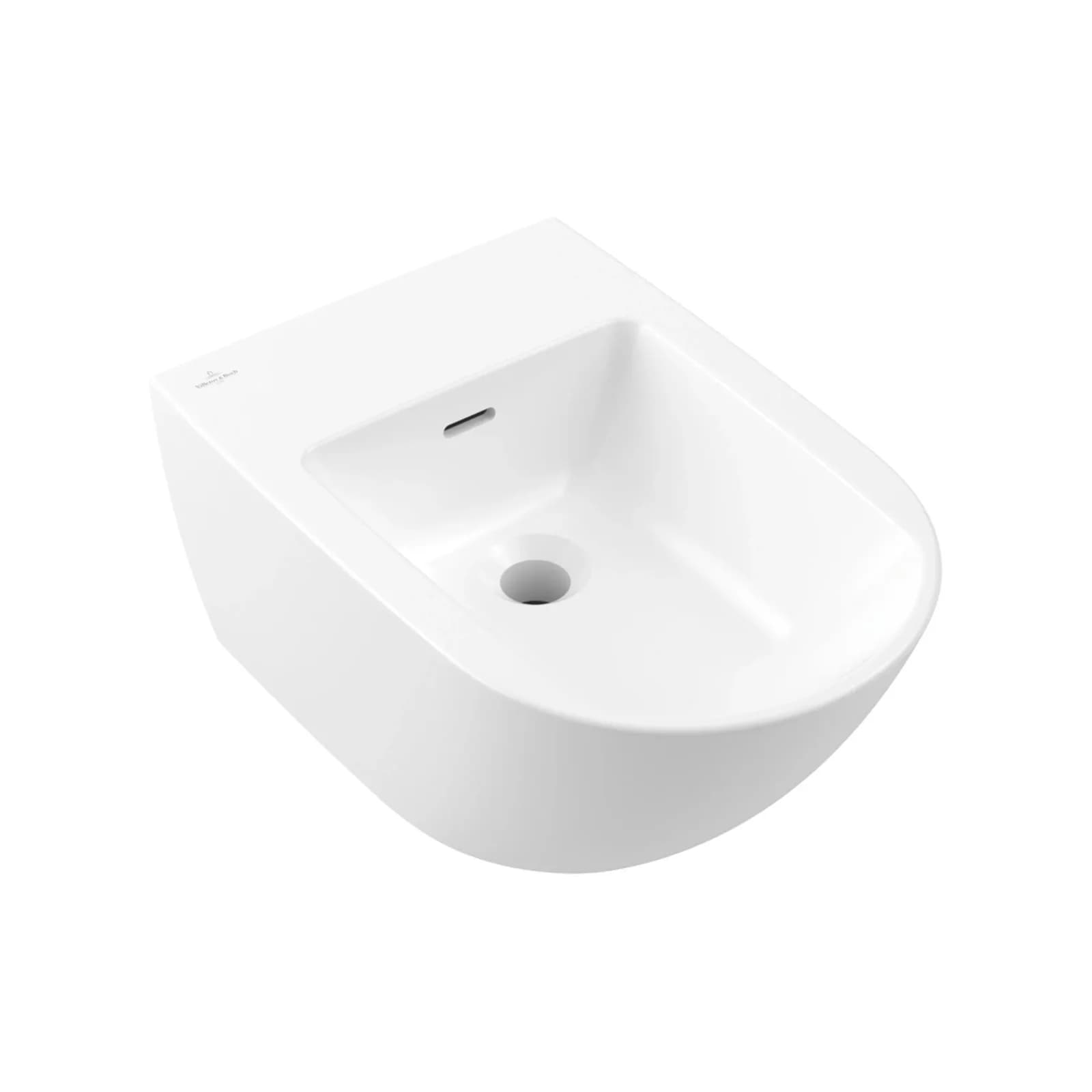 Villeroy & Boch Bidet Antao 560x375x270mm Oval Wandhängend Stone White CeramicPlus