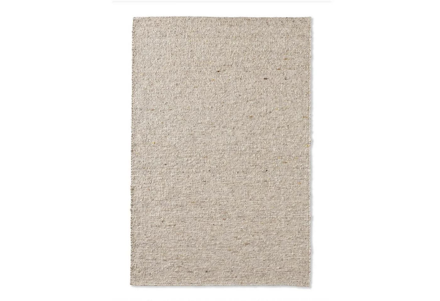 TaraCarpet Wollteppich Lambrecht Handgewebt Grau Beige Melange