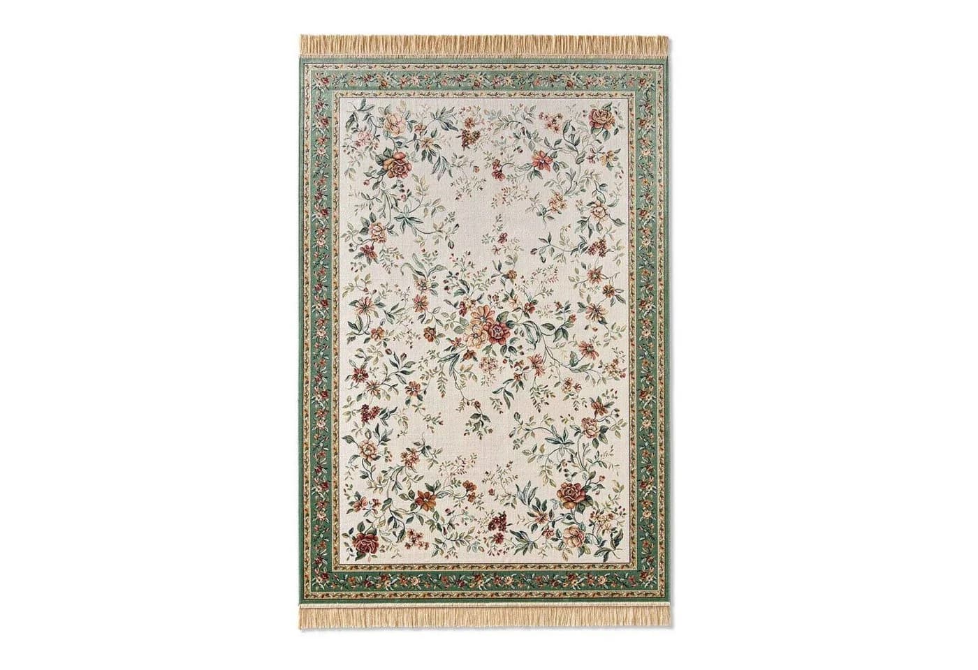 TaraCarpet Teppich Palazzo Royal Antique Roses Bordüre 95x140 cm