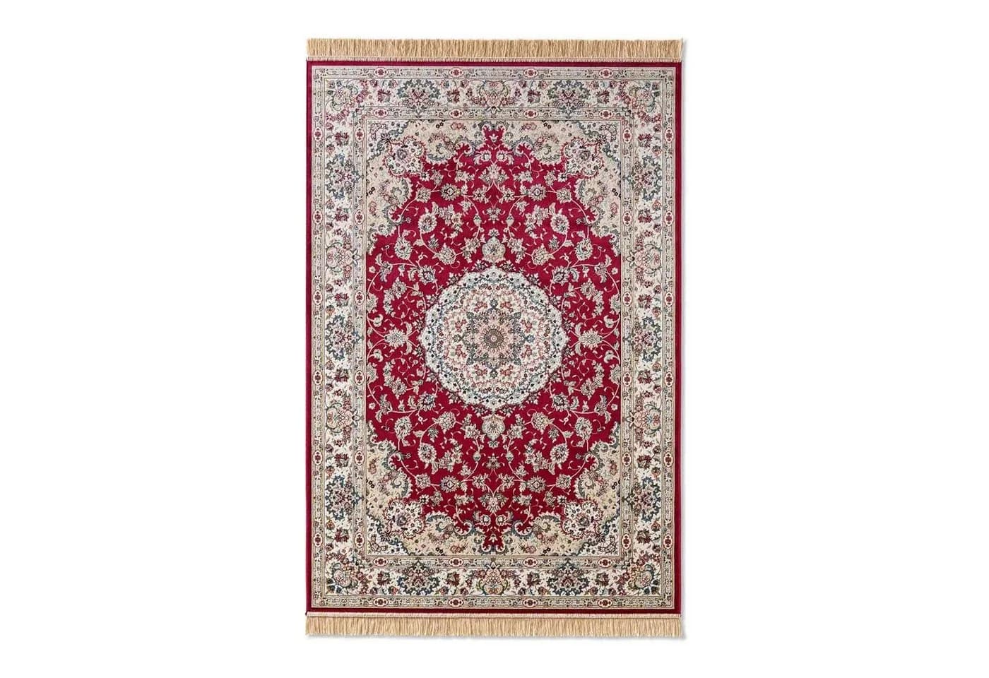 TaraCarpet Teppich Palazzo Royal Täbriz 95x140 cm Rot