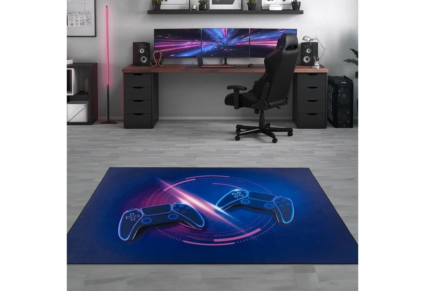 TaraCarpet Kinderteppich Fresh Gamer Bunt mit Controller Design