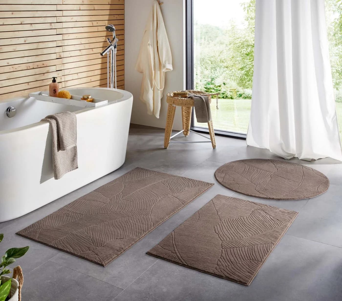 TaraCarpet Teppich Homestyle 391 Blätter 50x80 cm