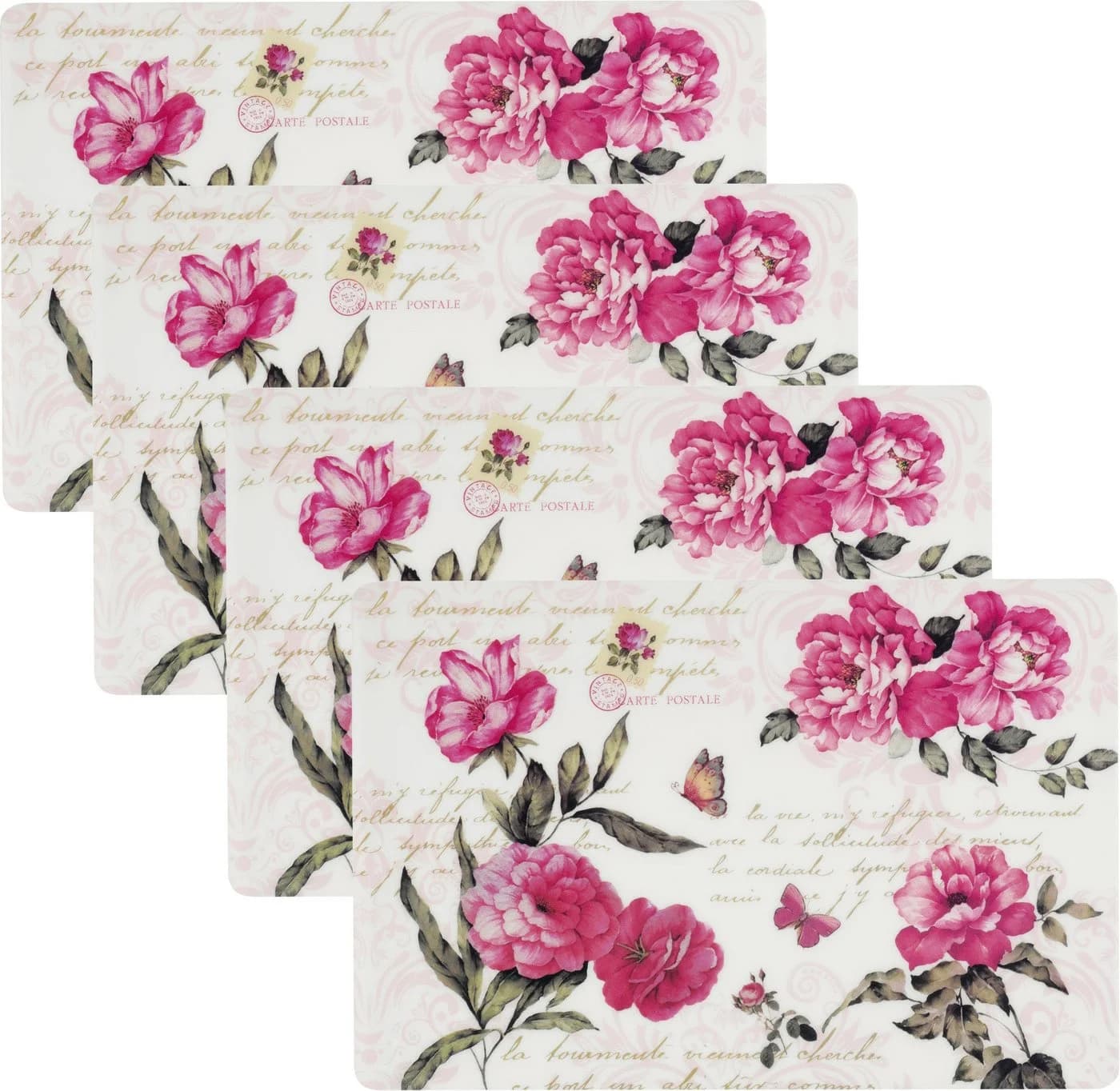 Peyer Syntex Tischset 4er-Pack Blumenmuster