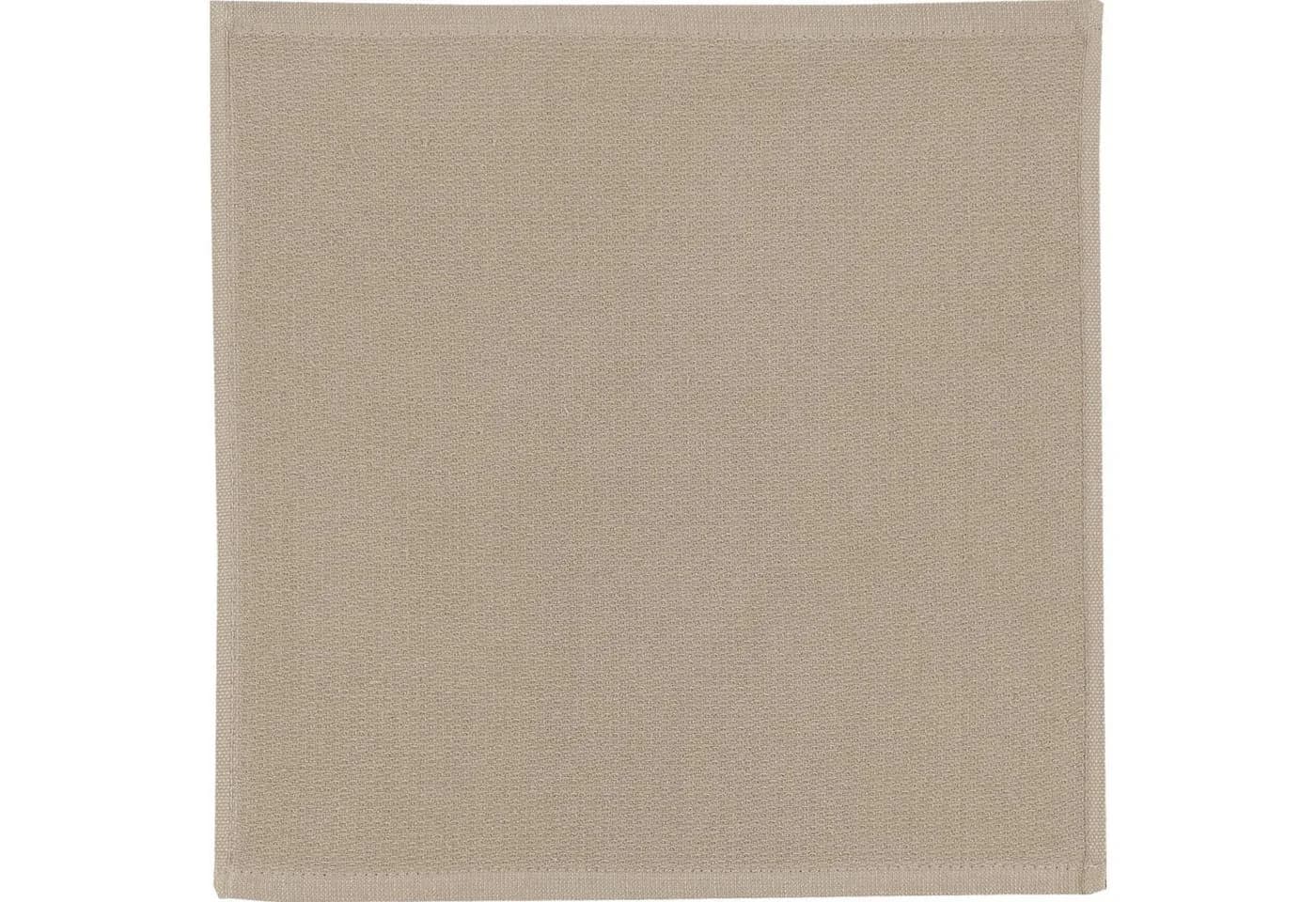 Erwin Müller Geschirrtuch Spültuch 3er-Pack Baumwolle Uni Beige/Braun
