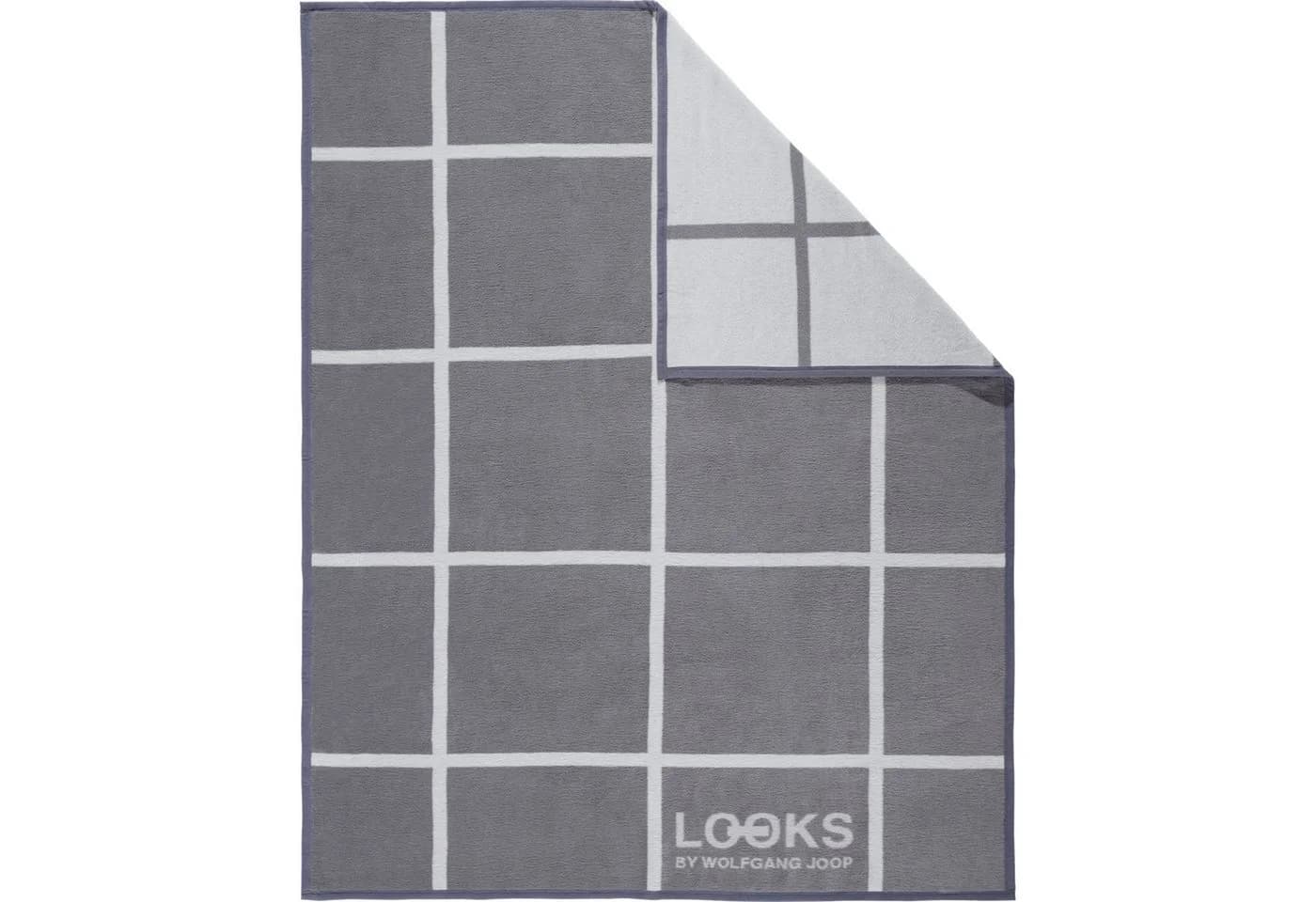 LOOKS by Wolfgang Joop Jacquard Wohndecke 2er-Pack Karo