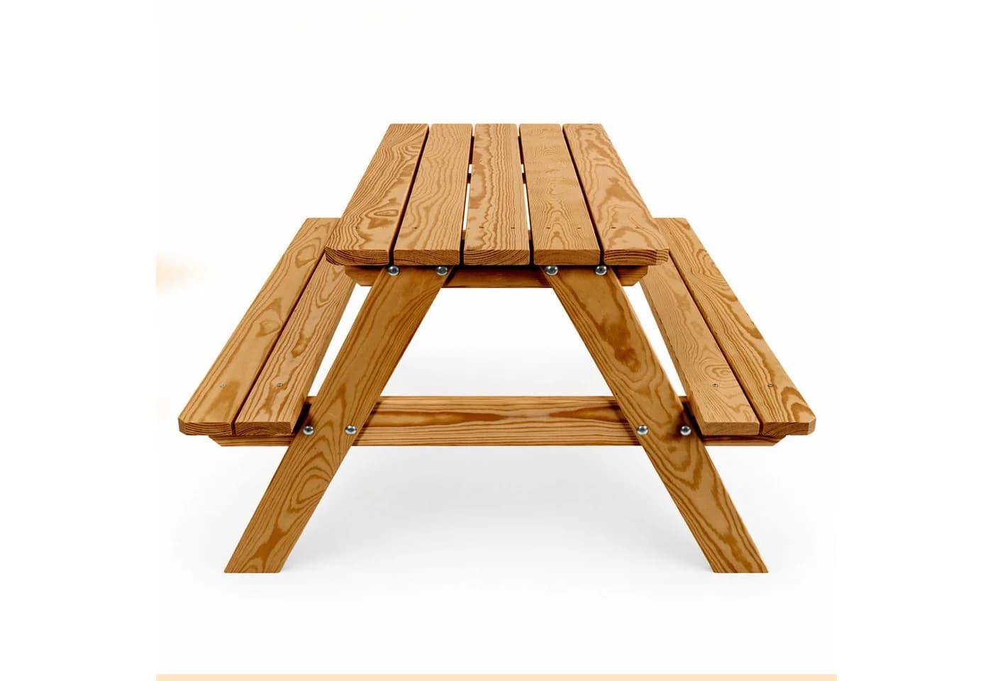 Lemodo Kinderpicknicktisch aus Holz Kiefer, Garten-Sitzgruppe