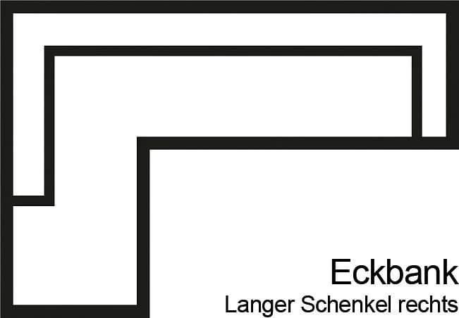 Essbank EXXPO Barista Schwarz Kunstleder Eckbank