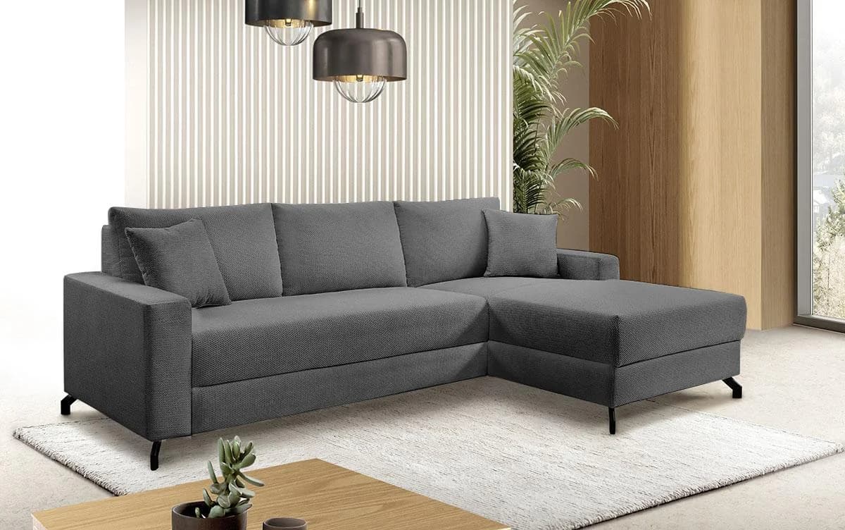 Ecksofa EXXPO Quattro Anthrazit L-Form