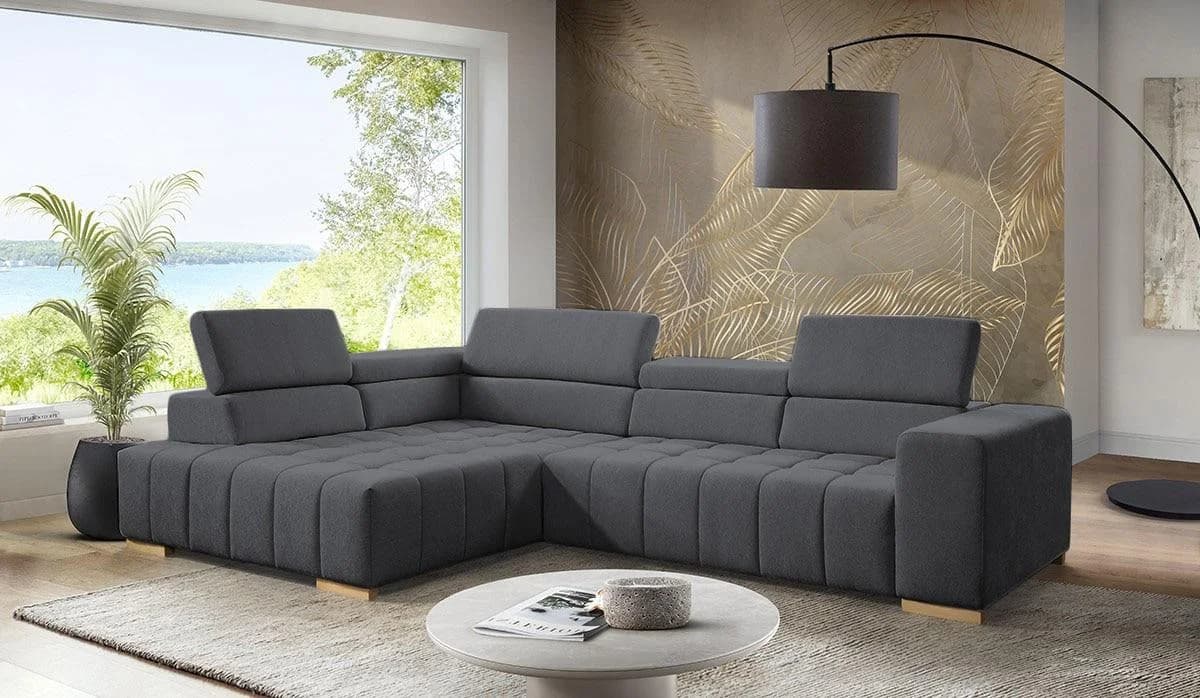 Ecksofa EXXPO 'Elianos' Graphit L-Form