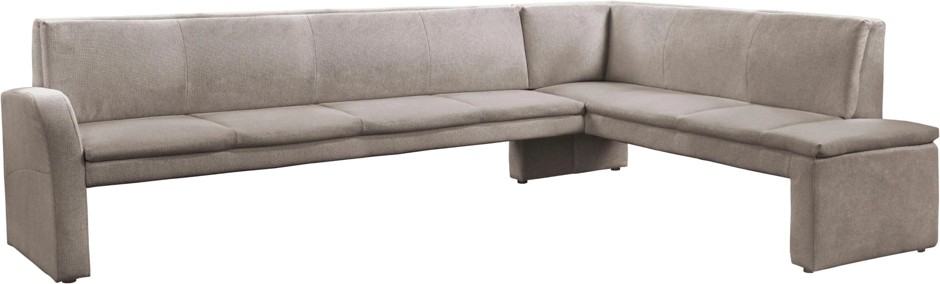 EXXPO Eckbank Cortado Taupe Webstoff mit Armlehne