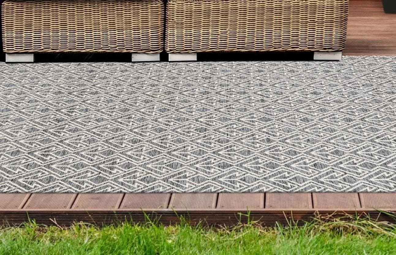 Arte Espina Yoga 100 Teppich Grau Creme Outdoor Ethno Style