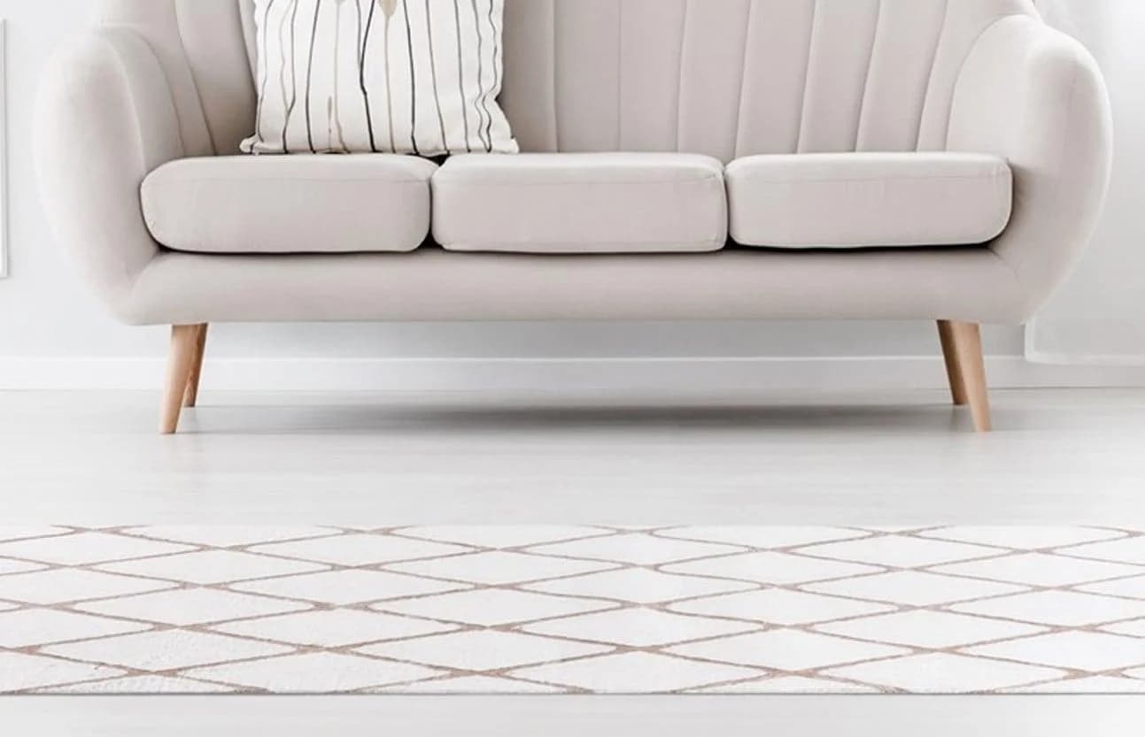 ME GUSTA Vivica 200 Teppich Taupe/Weiß Microfaser
