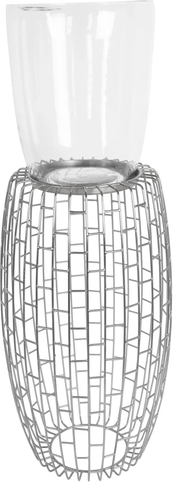 KAYOOM Kerzenständer Malibu 825 Silber Glas Metall