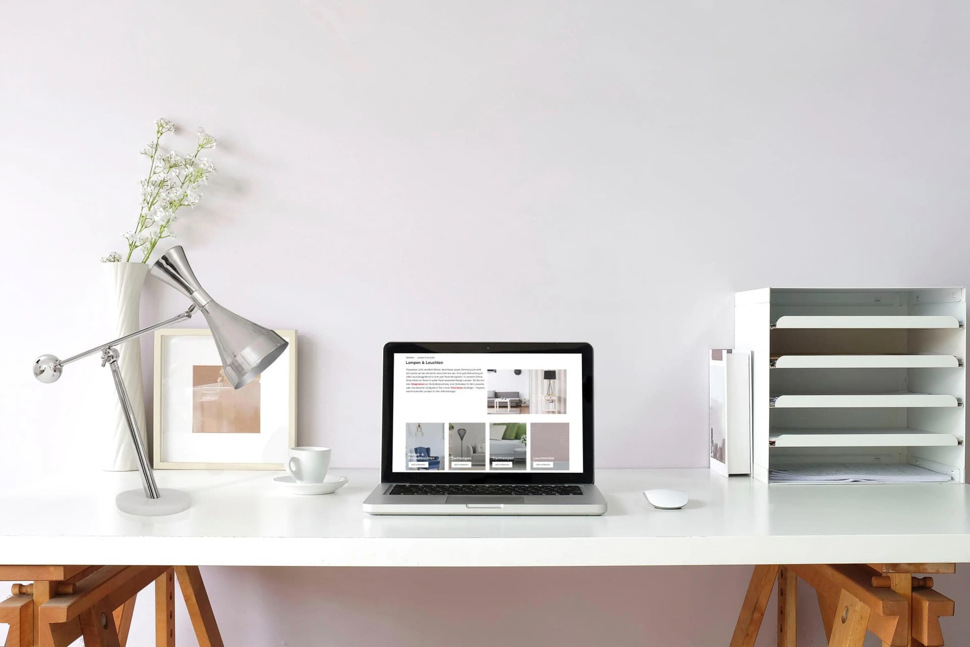 Kayoom Tischleuchte Cosima Silber Moderner Skulpturen-Look