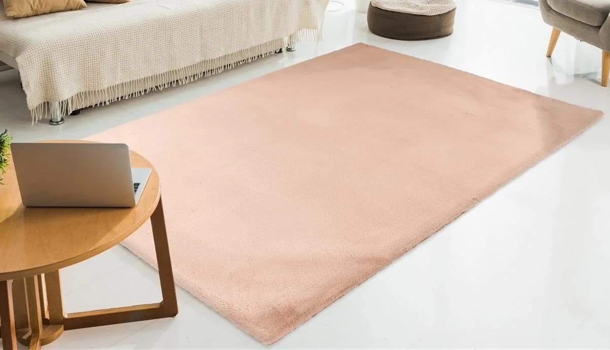 PADIRO Rabbit Light 525 Teppich Beige Uni Hochflor Polyester