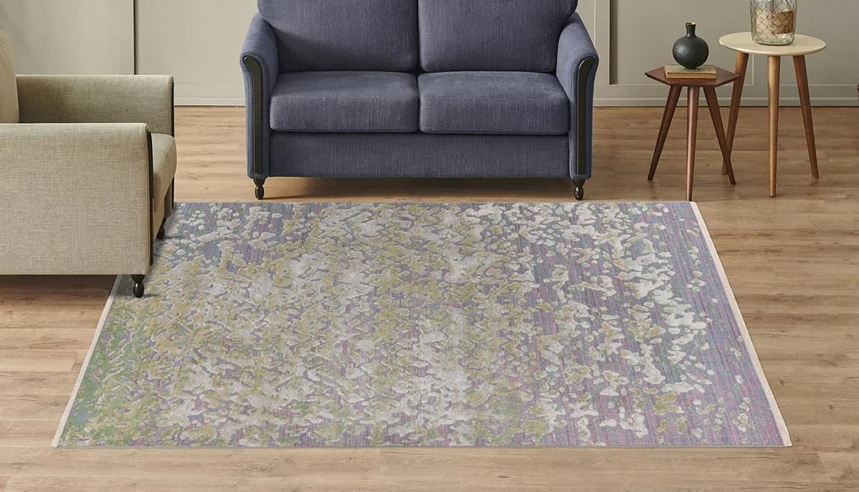 KAYOOM Dilan 300 Teppich Grün Orientalisch Vintage Kurzflor