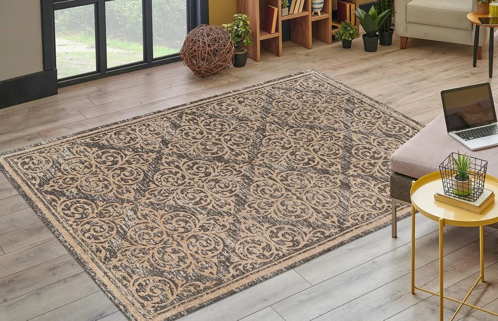 Kayoom Teppich Davis 125 Beige Orientales Design Polyester