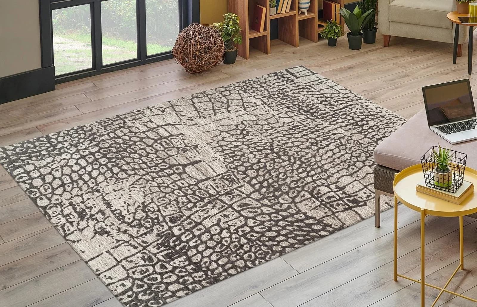 KAYOOM Teppich Davis 325 Grau Orientalesches Design Polyester