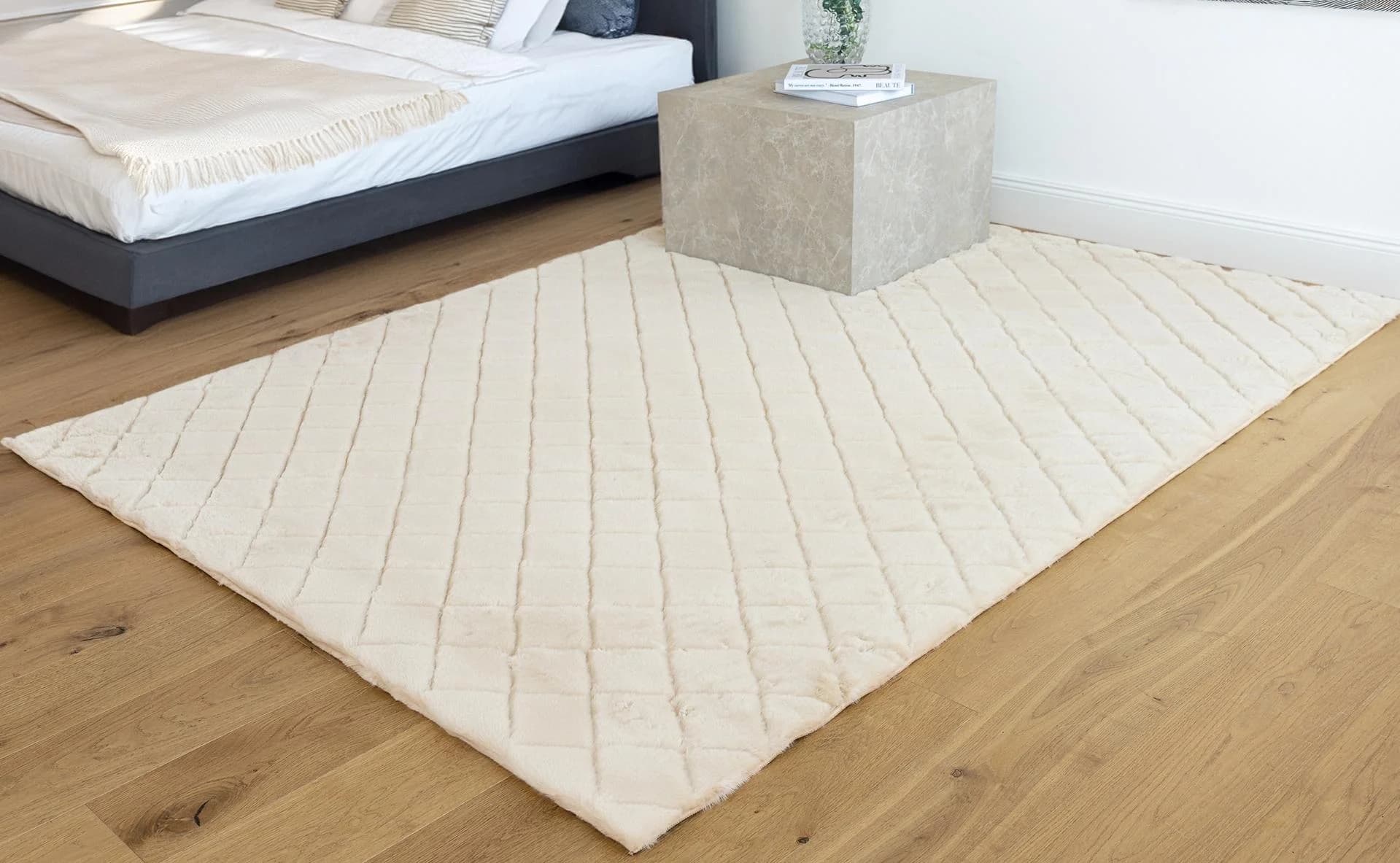 PADIRO Teppich Imala 125 Creme Polyester Flauschig