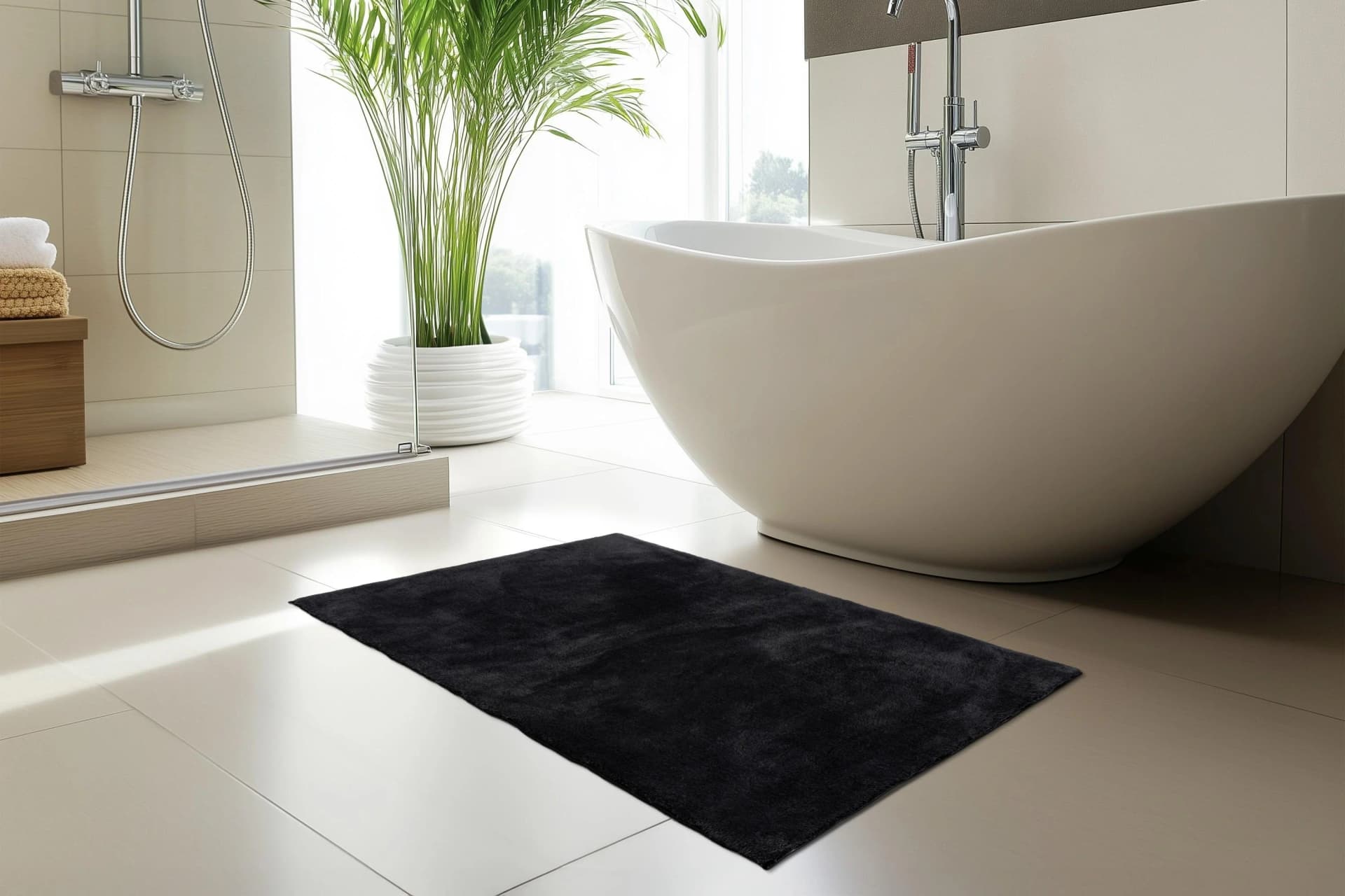 Badematte Fresh Step 525 Schwarz Polyester