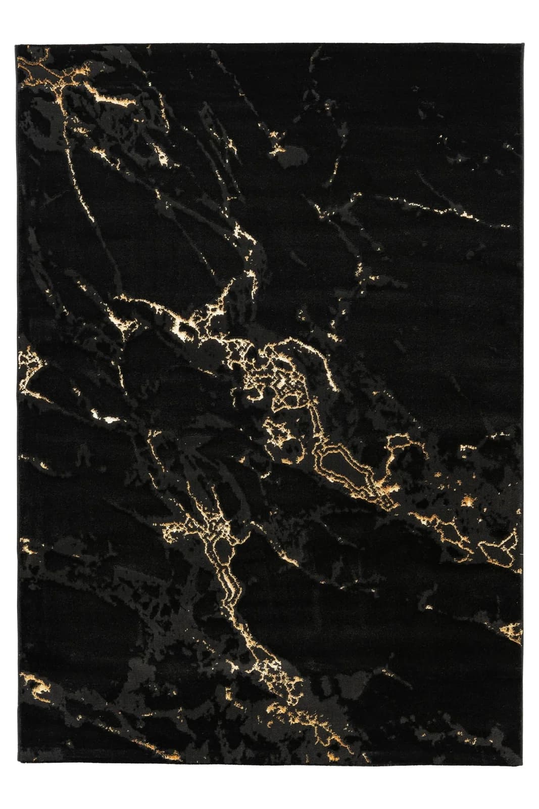 Kayoom Mineral 425 Kurzflorteppich Schwarz Polypropylen