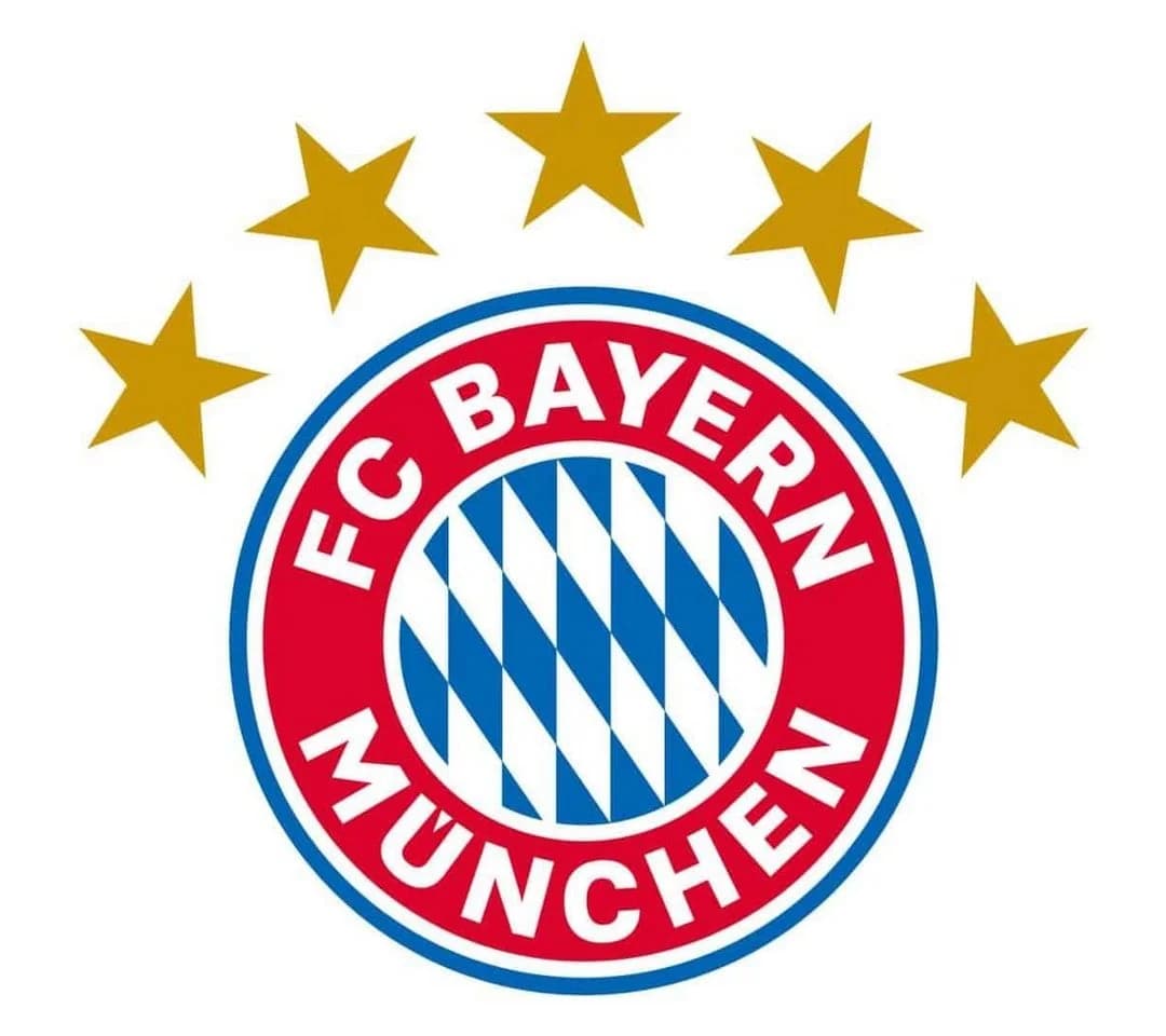 FC Bayern München Wandtattoo Selbstklebend Logo Sterne