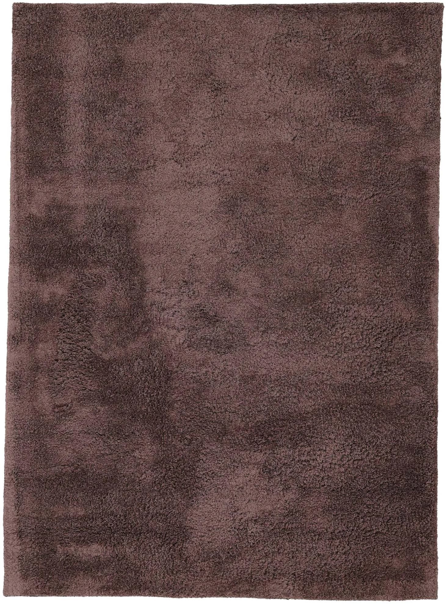 CarpetFine Hochflor-Teppich Silky Braun 140x200cm