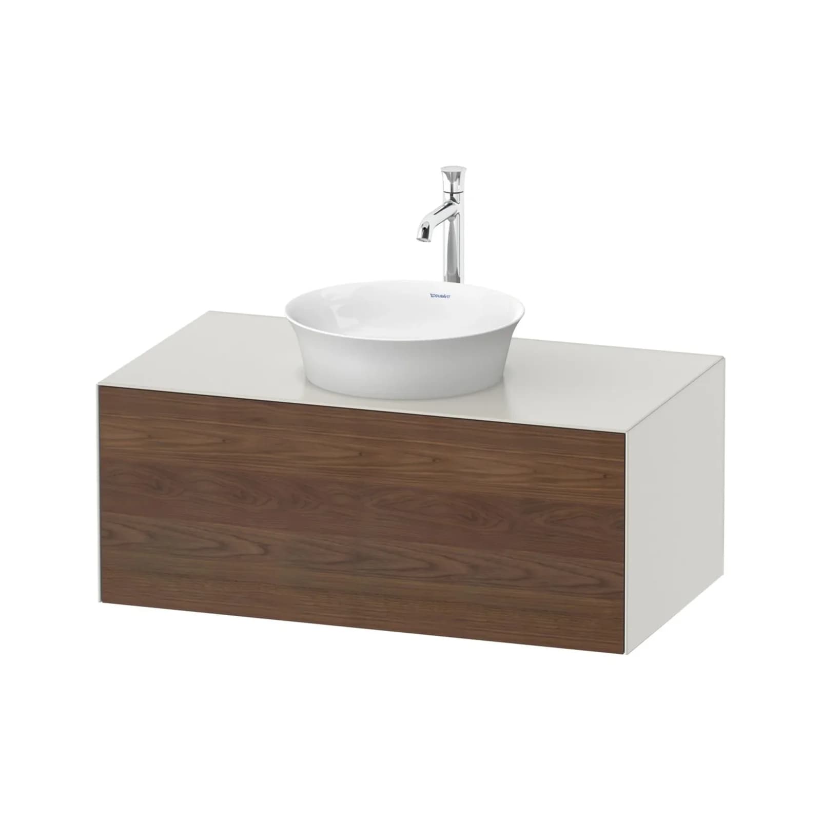 Duravit White Tulip Konsolenwaschtischunterbau Amerikanischer Nussbaum Nordic Weiß