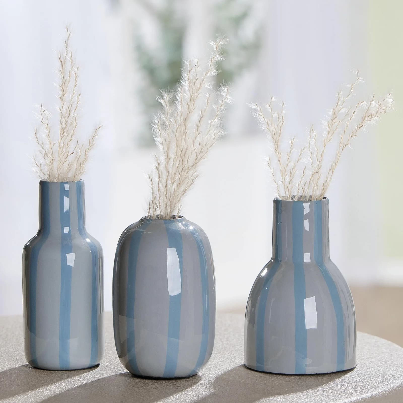 s.Oliver 3er Set Deko-Vase Piccolo Metall
