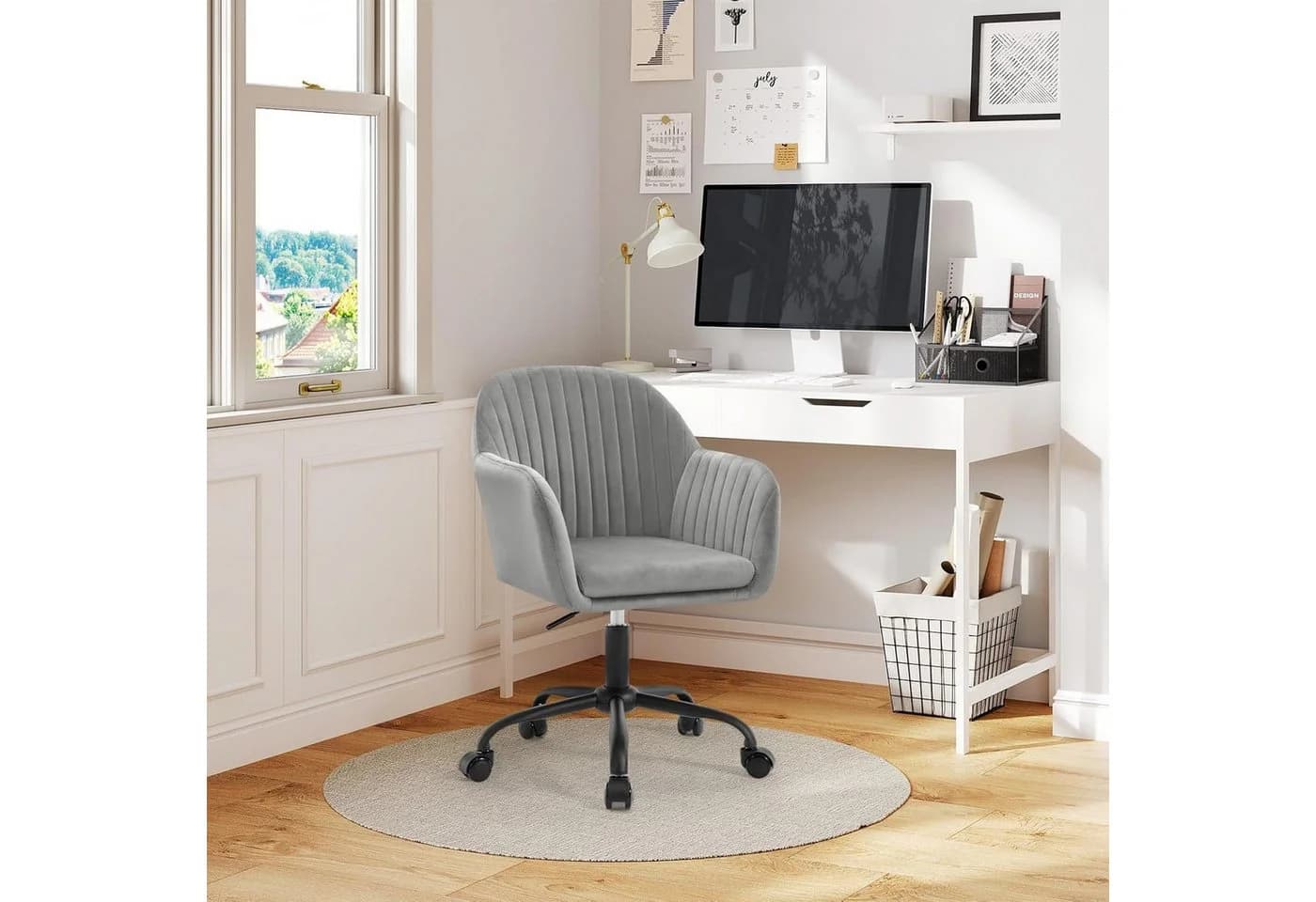 Woltu Schreibtischstuhl Homeoffice höhenverstellbar