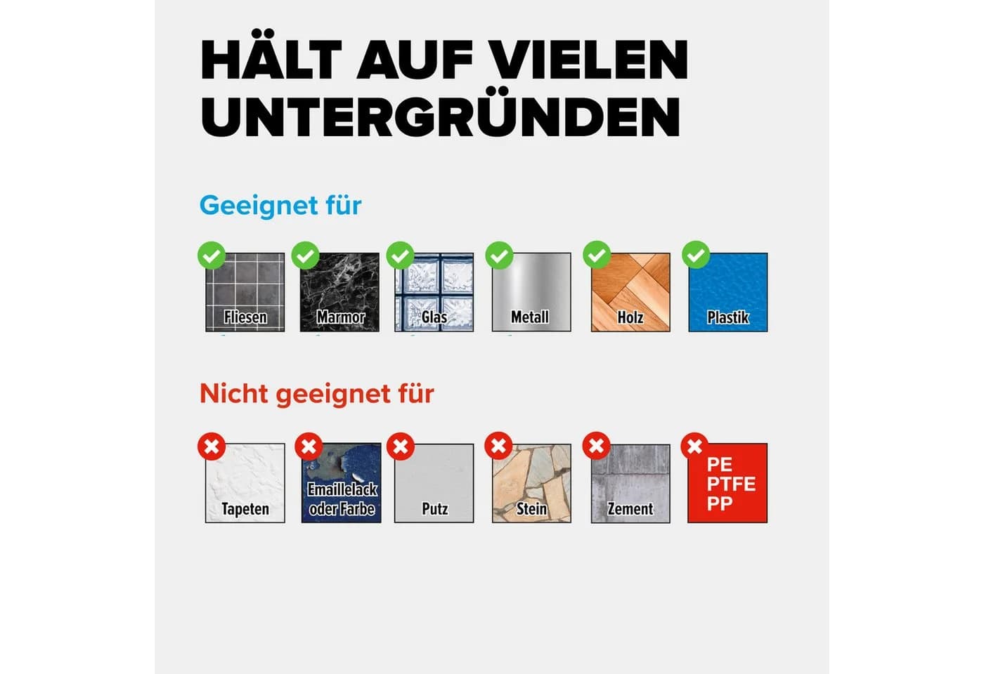 tesa Badorganizer BABOO Aufbewahrungsbox Weiß Bambus Deckel Wandmontage