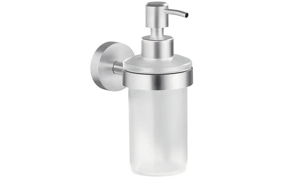 tesa Moon Wandseifenspender Glas Metall Silber