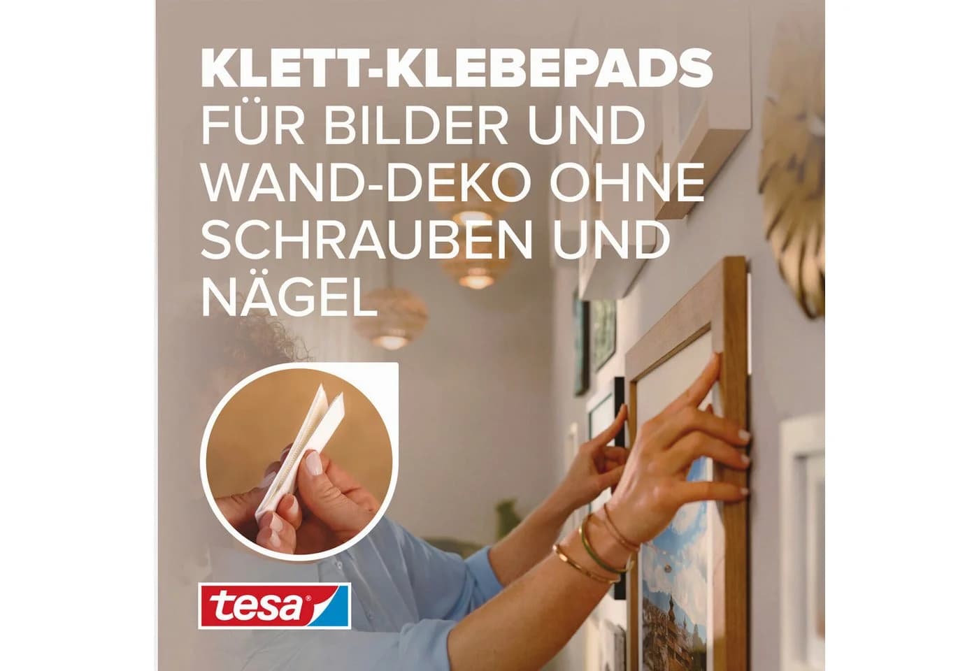 tesa Klebehaken Powerstrips CLICK Größe S ohne Bohren