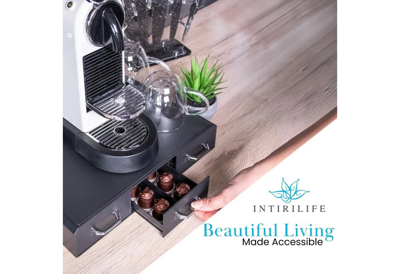Intirilife Kapselhalter für Nespresso und K-Cup