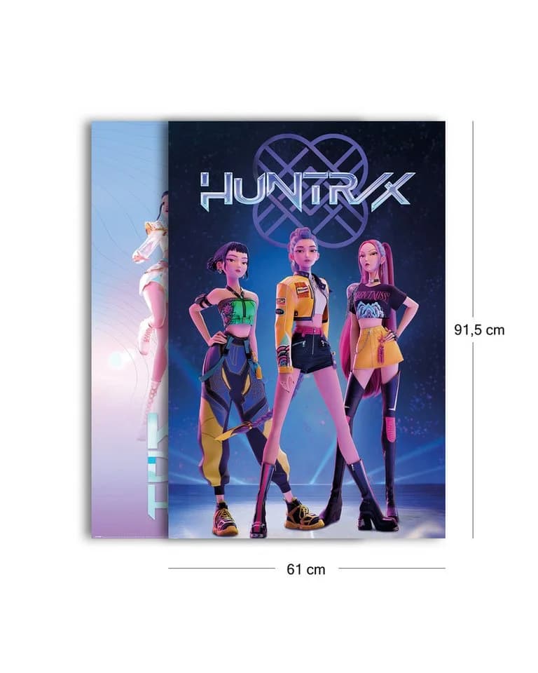 Pyramid Poster KPop Demon Hunters Set 2-tlg. Floating