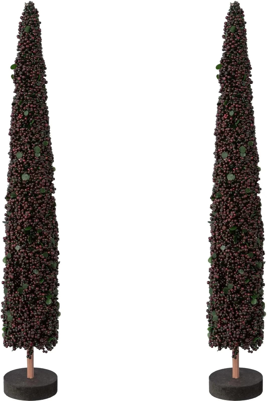 Dekobaum CREATIV DECO Dunkelblau Weihnachtsdeko mit Holzbase