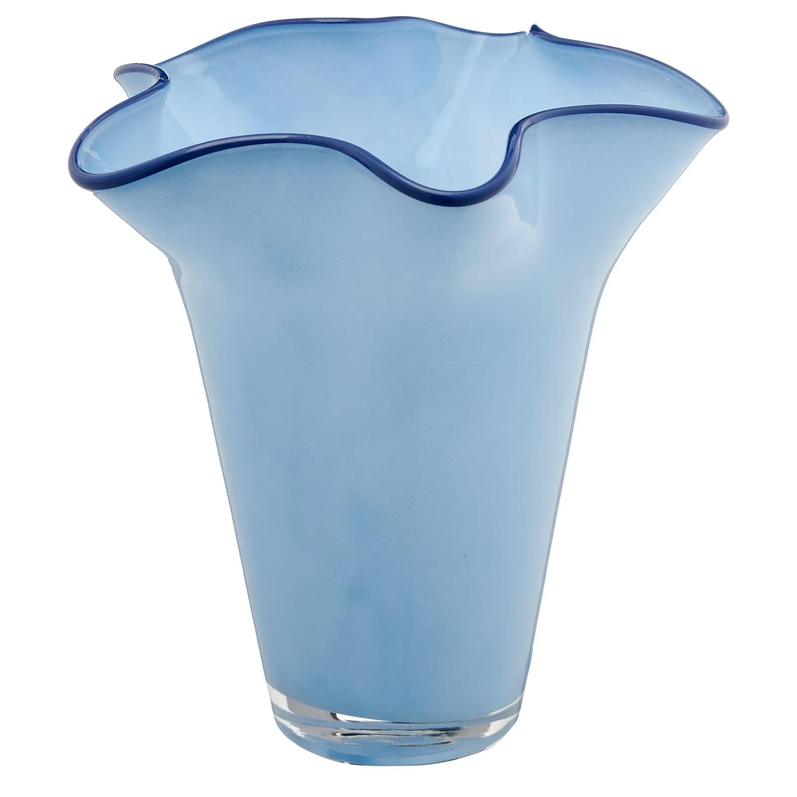 GASPER Vase CONSTRUCT hellblau Glas