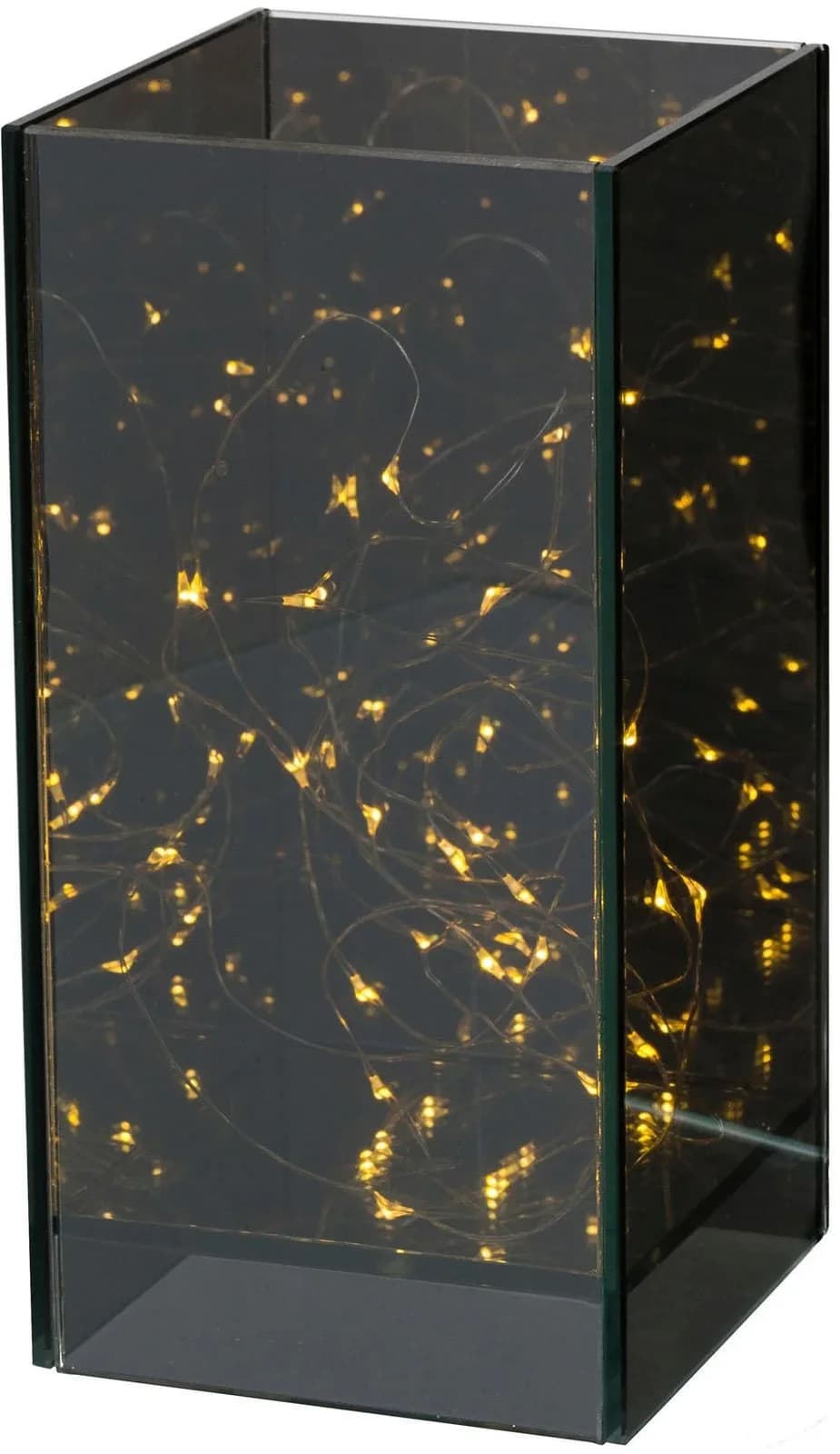 LED-Dekofigur CREATIV HOME Dekosäule Schwarz mit LED-Beleuchtung