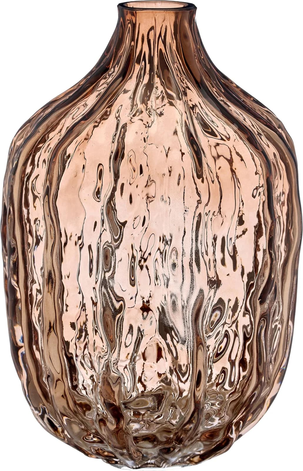 Tischvase OTTO HOME Braun Glas mit schimmernder Oberfläche