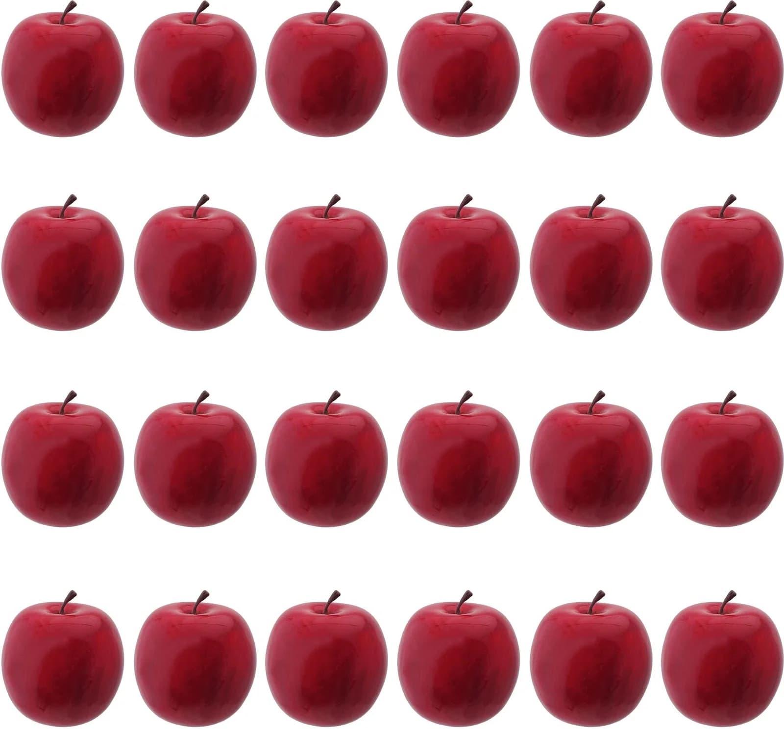 Baur Versand Dekokugel Apfel Rot 24er Set Kunststoff