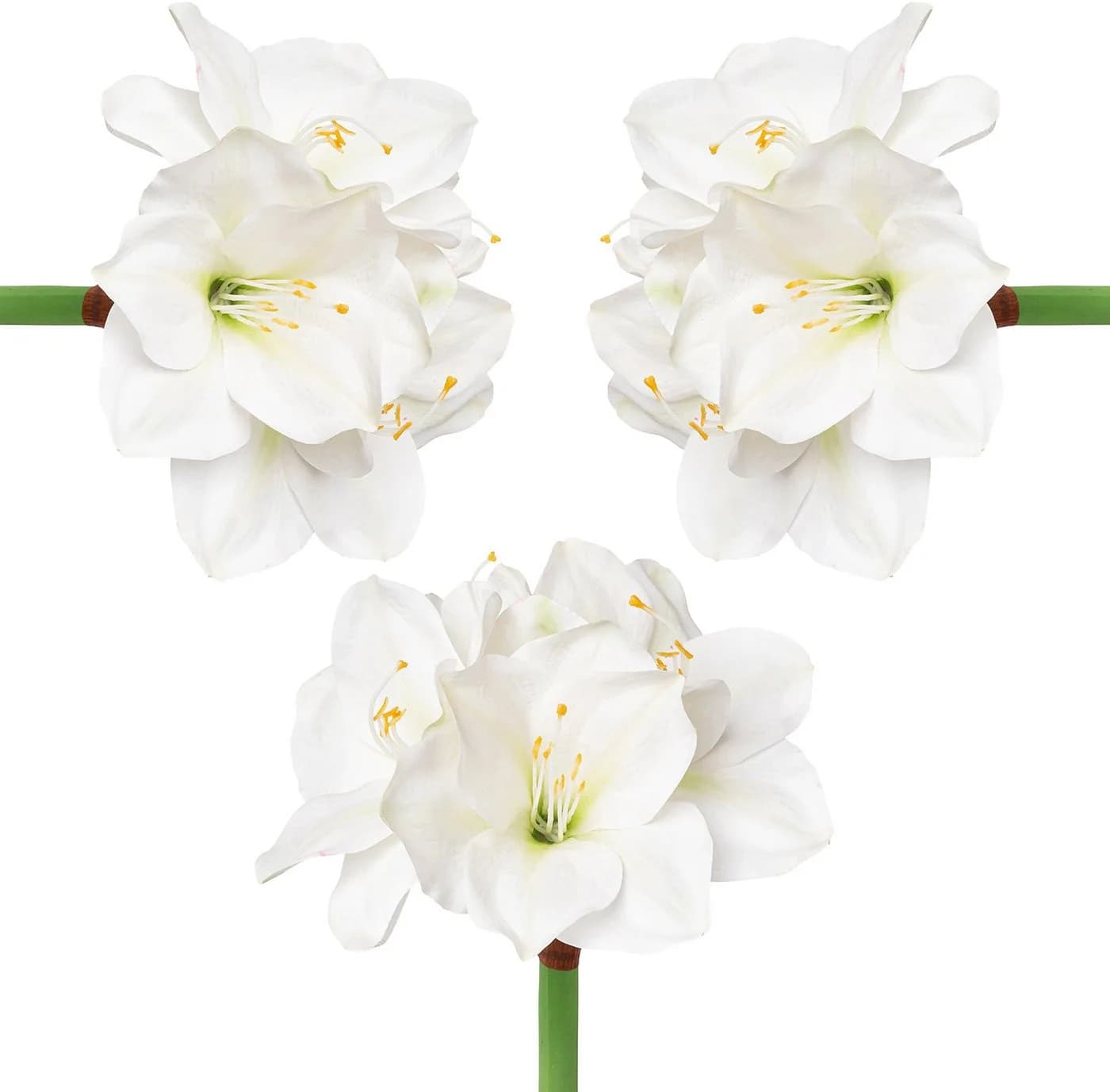 Winterliche Kunstpflanze Amaryllis Creativ deco 3er-Set
