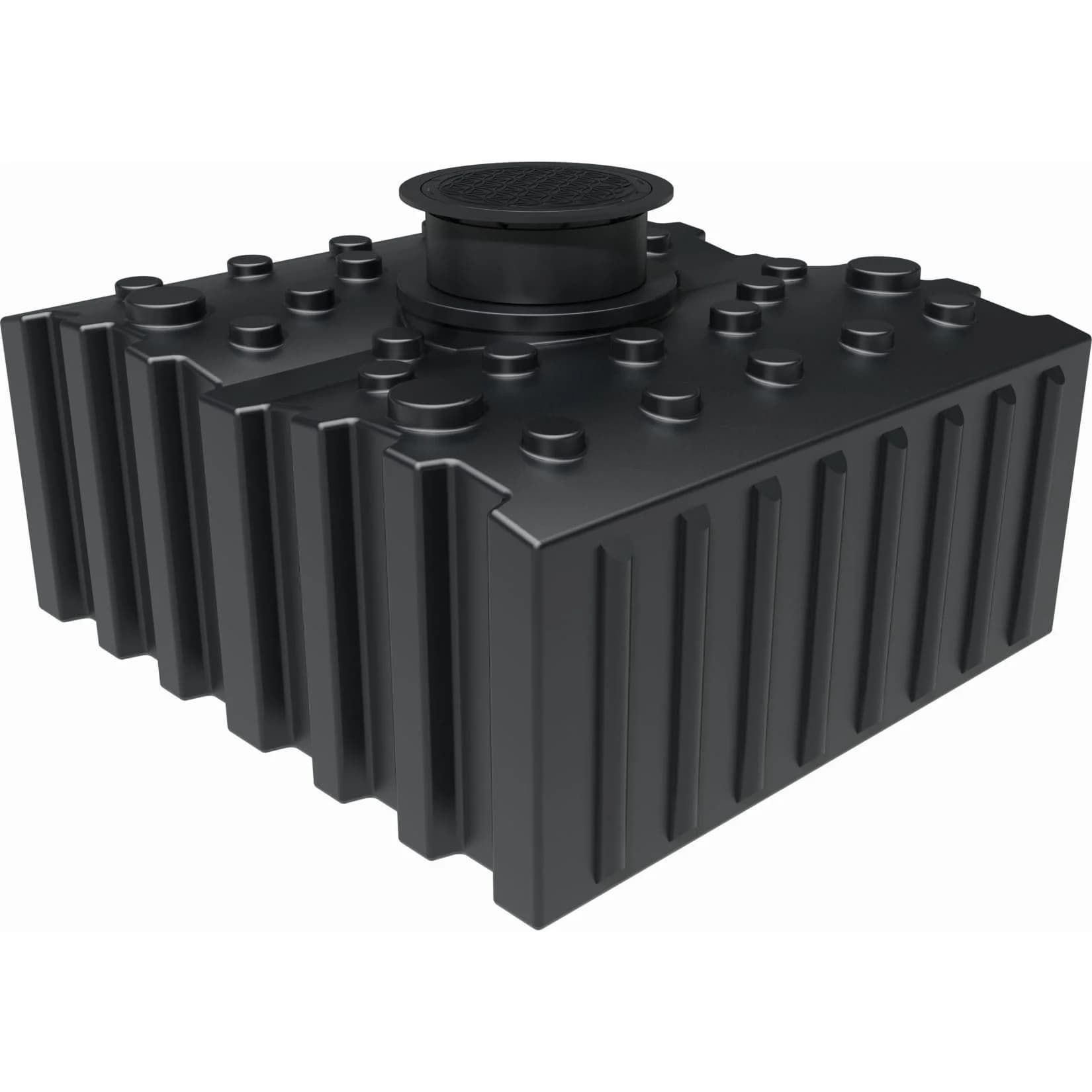 GreenLife Flachtank 5.000 l mit Ausgleichsdom & begehbarer Abdeckung