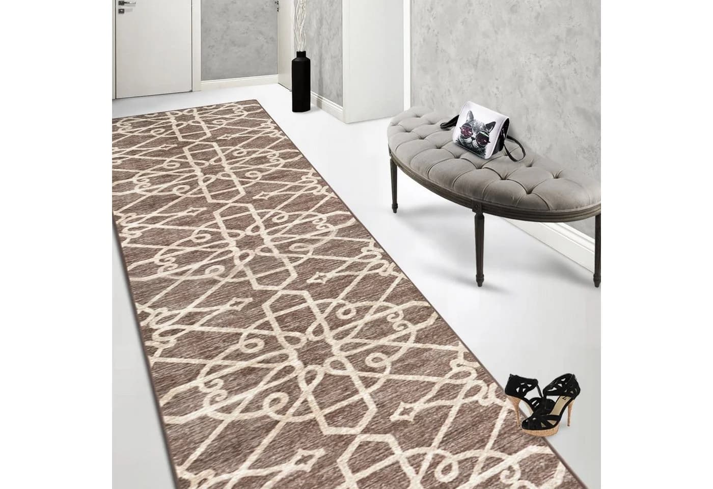 Floordirekt Läufer Navelli Teppichläufer Polyamid Braun