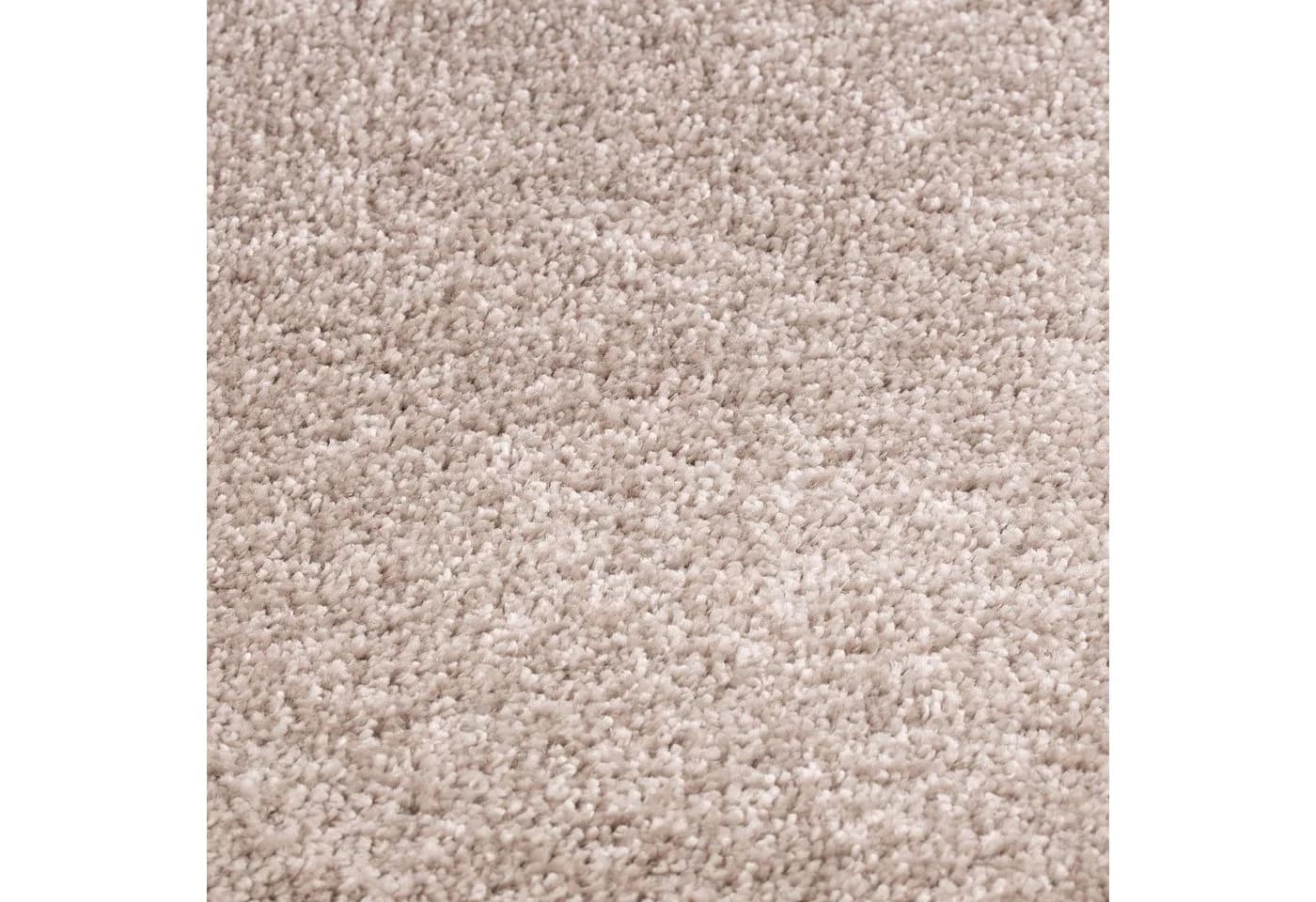 Floordirekt Hochflor-Bettumrandung Sundae Beige 3-tlg. Velours