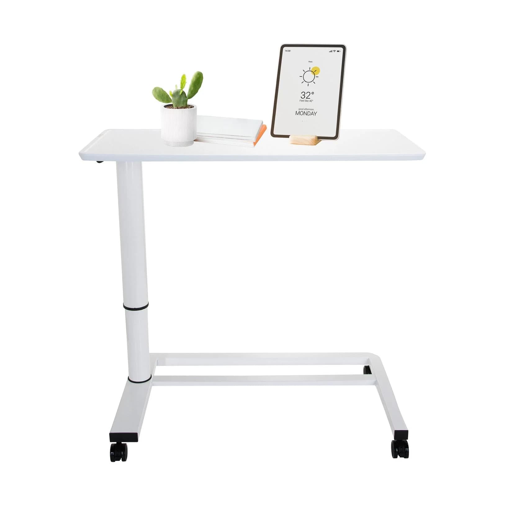 hjh OFFICE Stehschreibtisch STAND II MDF Platte Stahl Gestell